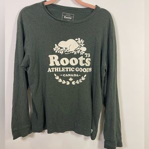 Large Roots evergreen long sleeve T